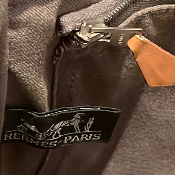 Hermes Grey Mini Tote Stripe Handle Handbag - Picture 8 of 16